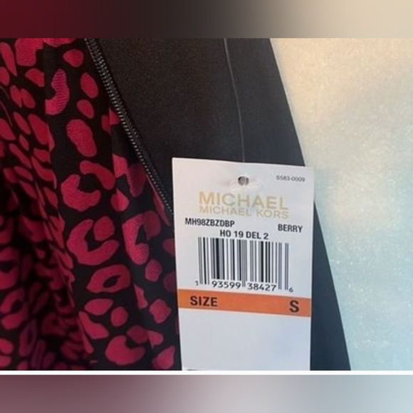 NWT Michael Kors Bodycon Tie Neck Dress - Picture 3 of 4